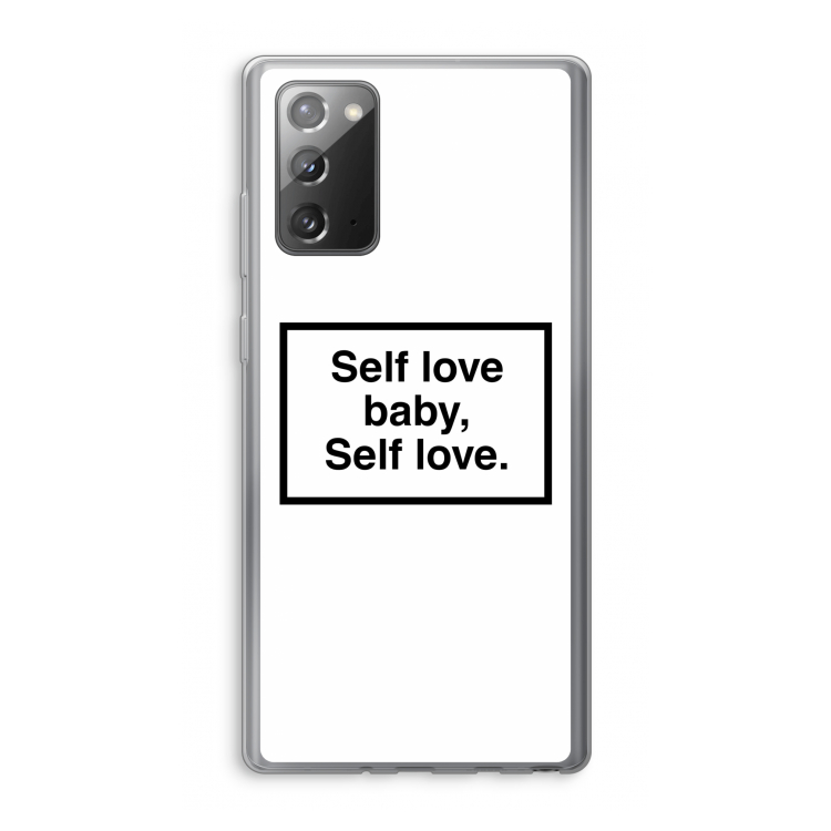Self love: Samsung Galaxy Note 20 / Note 20 5G Transparant Hoesje