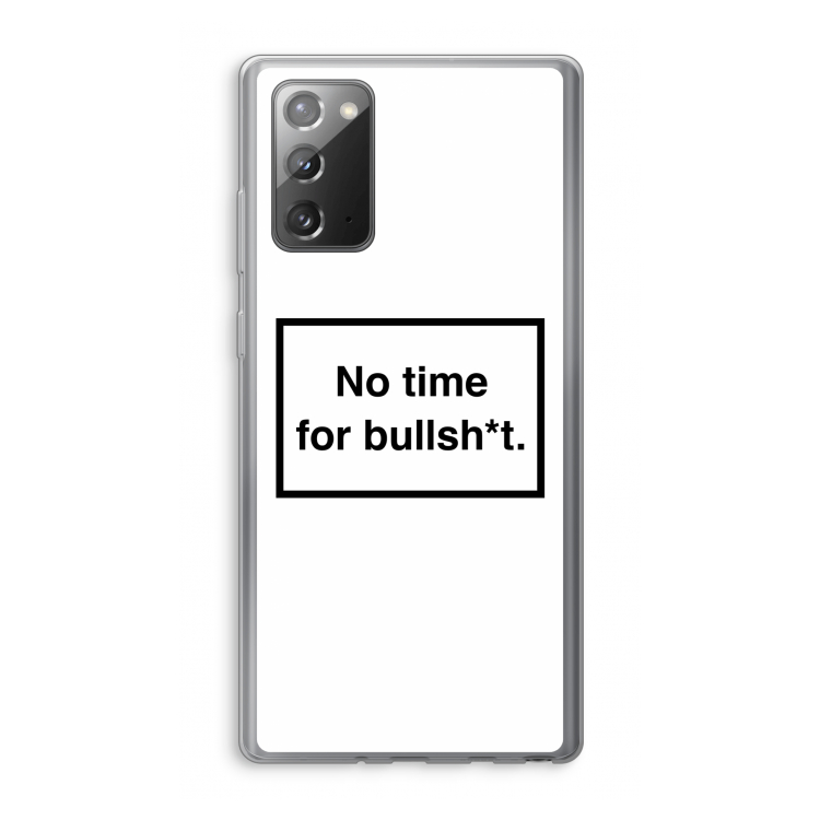 No time: Samsung Galaxy Note 20 / Note 20 5G Transparant Hoesje