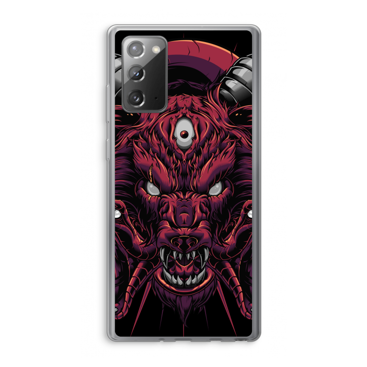 Hell Hound and Serpents: Samsung Galaxy Note 20 / Note 20 5G Transparant Hoesje