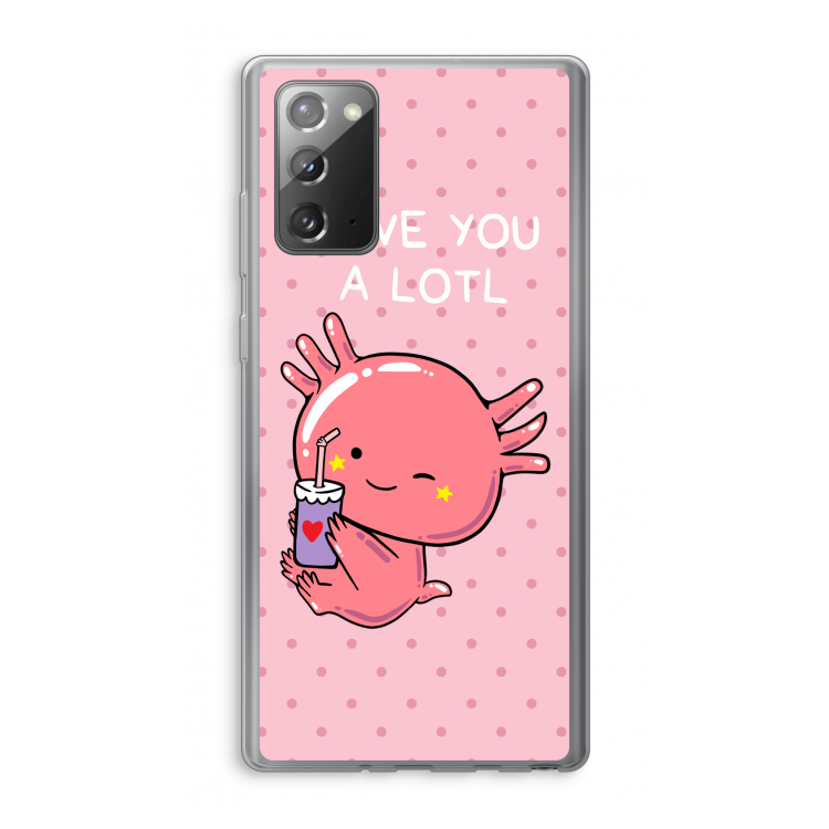 Love You A Lotl: Samsung Galaxy Note 20 / Note 20 5G Transparant Hoesje