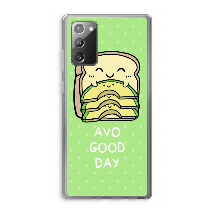 Avo Good Day: Samsung Galaxy Note 20 / Note 20 5G Transparant Hoesje