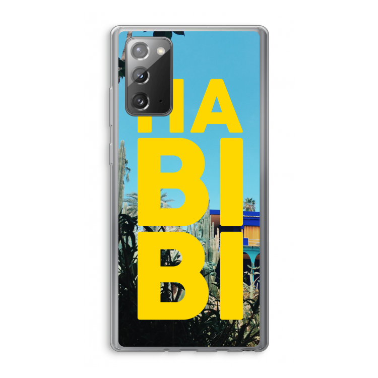 Habibi Majorelle : Samsung Galaxy Note 20 / Note 20 5G Transparant Hoesje