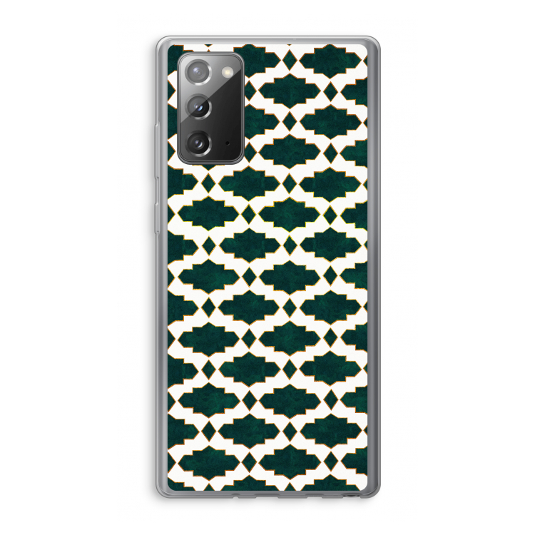 Moroccan tiles: Samsung Galaxy Note 20 / Note 20 5G Transparant Hoesje