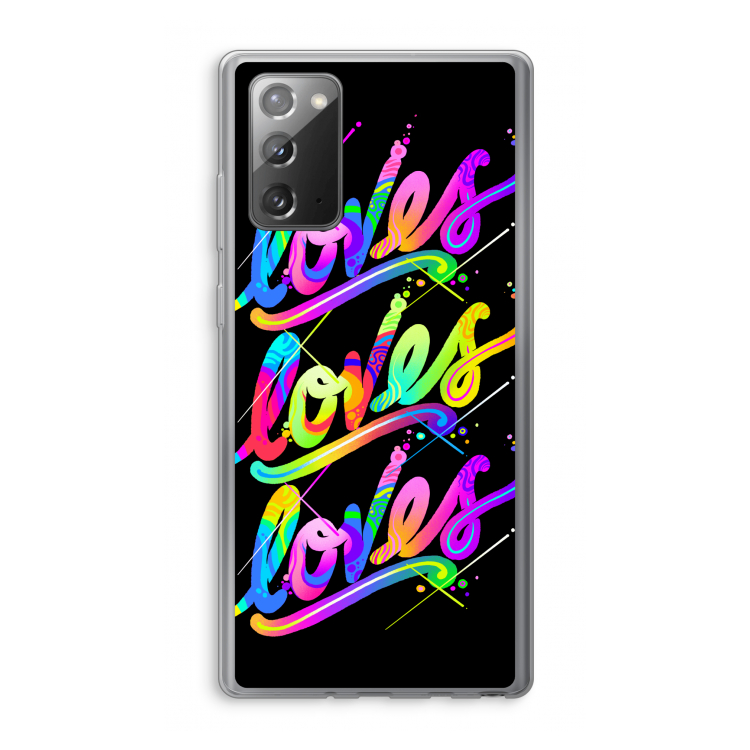 Loves: Samsung Galaxy Note 20 / Note 20 5G Transparant Hoesje