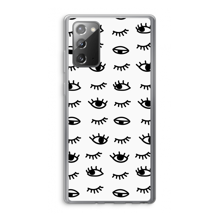 Eye pattern #2: Samsung Galaxy Note 20 / Note 20 5G Transparant Hoesje