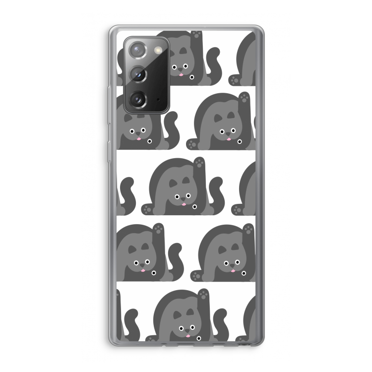 Cats: Samsung Galaxy Note 20 / Note 20 5G Transparant Hoesje