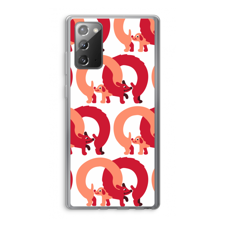 Dogs: Samsung Galaxy Note 20 / Note 20 5G Transparant Hoesje