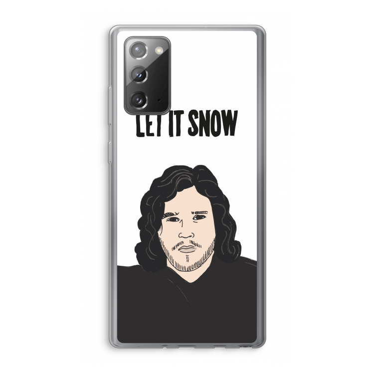 Let It Snow: Samsung Galaxy Note 20 / Note 20 5G Transparant Hoesje