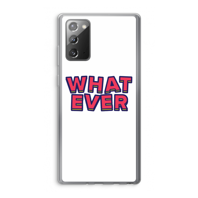 Whatever: Samsung Galaxy Note 20 / Note 20 5G Transparant Hoesje