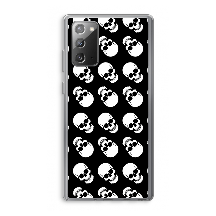Musketon Skulls: Samsung Galaxy Note 20 / Note 20 5G Transparant Hoesje