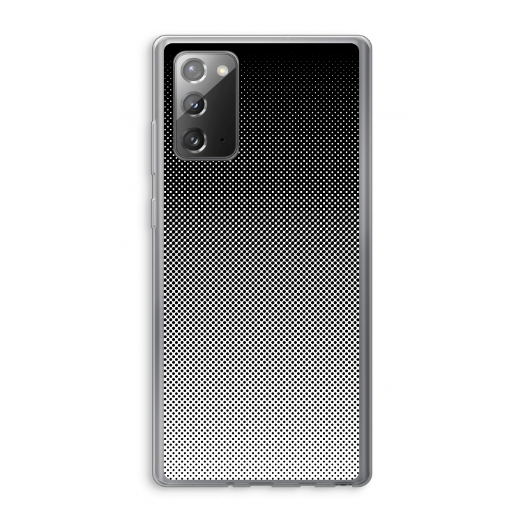 Musketon Halftone: Samsung Galaxy Note 20 / Note 20 5G Transparant Hoesje