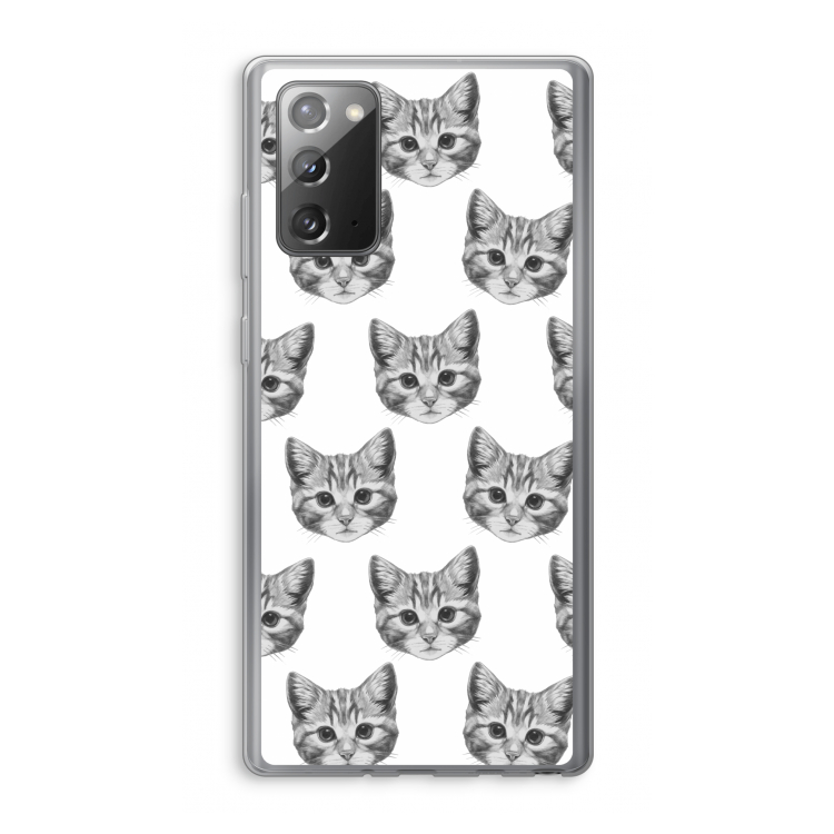 Kitten: Samsung Galaxy Note 20 / Note 20 5G Transparant Hoesje