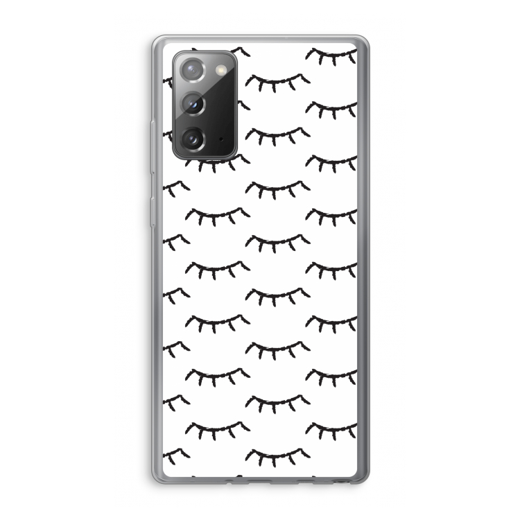 Wimpers: Samsung Galaxy Note 20 / Note 20 5G Transparant Hoesje