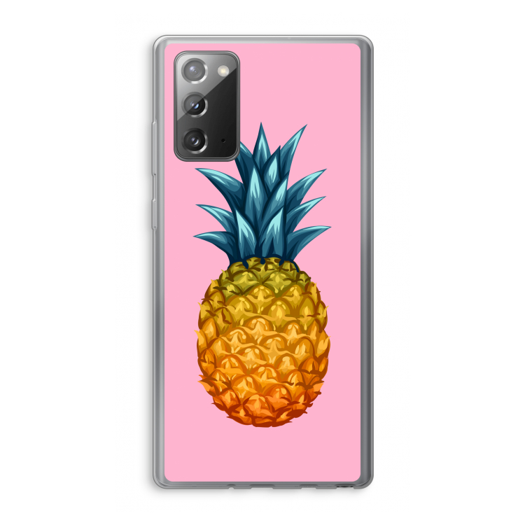 Grote ananas: Samsung Galaxy Note 20 / Note 20 5G Transparant Hoesje