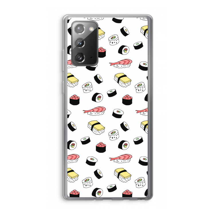 Sushi time: Samsung Galaxy Note 20 / Note 20 5G Transparant Hoesje