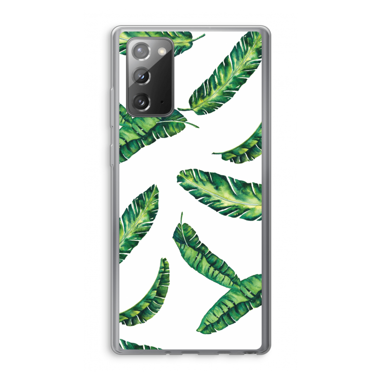 Lange bladeren: Samsung Galaxy Note 20 / Note 20 5G Transparant Hoesje