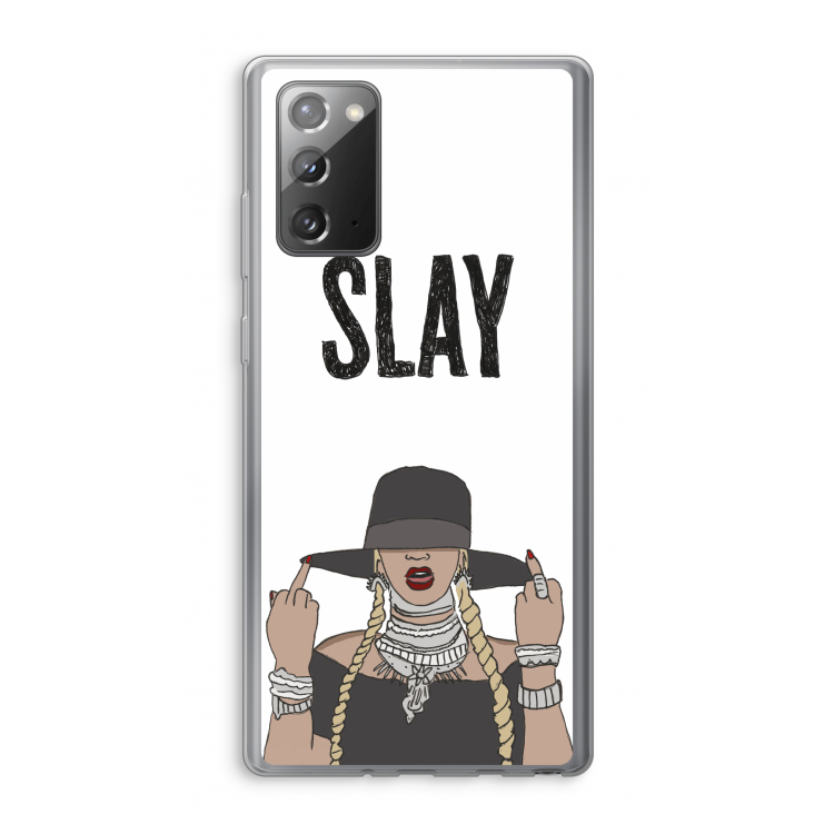 Slay All Day: Samsung Galaxy Note 20 / Note 20 5G Transparant Hoesje