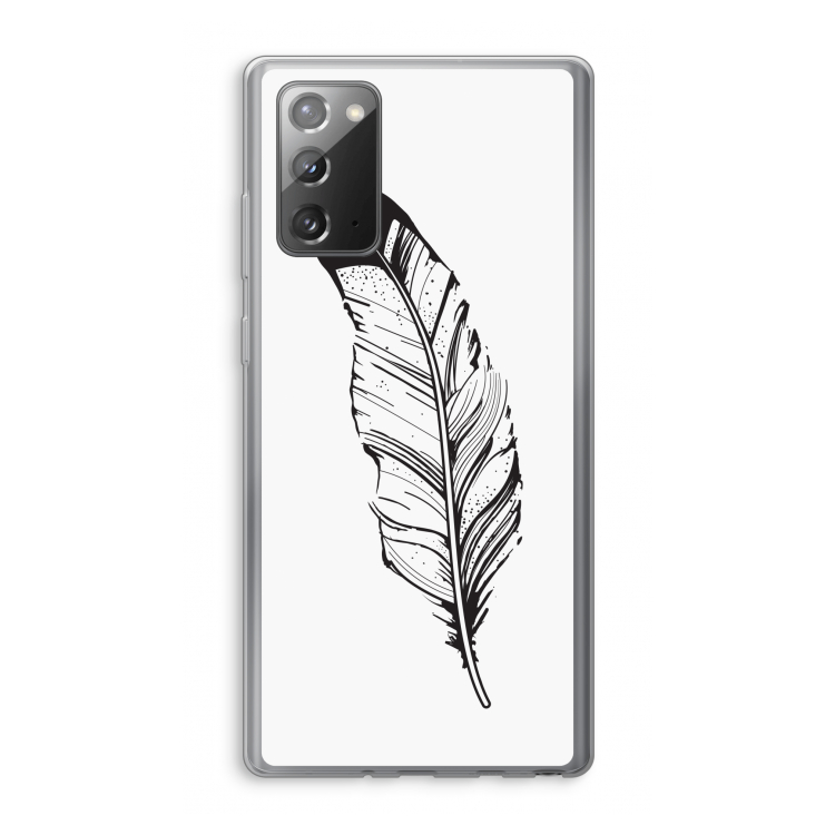 Pluim: Samsung Galaxy Note 20 / Note 20 5G Transparant Hoesje