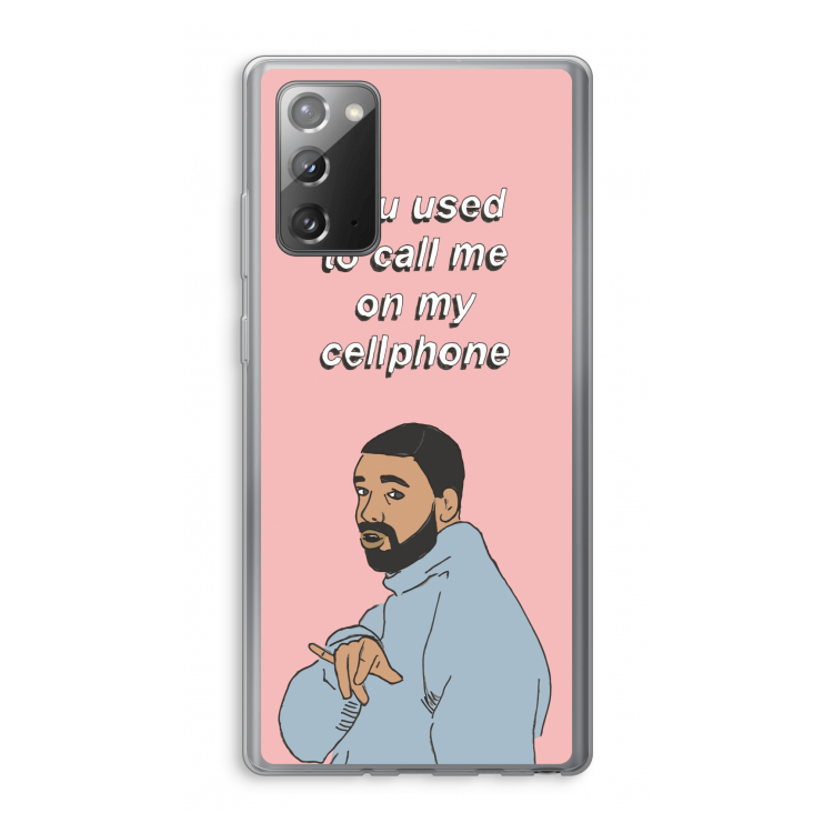Hotline bling: Samsung Galaxy Note 20 / Note 20 5G Transparant Hoesje