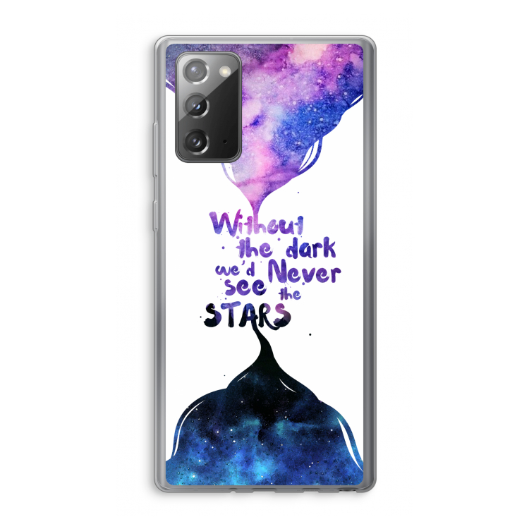 Stars quote: Samsung Galaxy Note 20 / Note 20 5G Transparant Hoesje