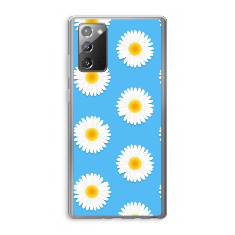 Margrietjes: Samsung Galaxy Note 20 / Note 20 5G Transparant Hoesje