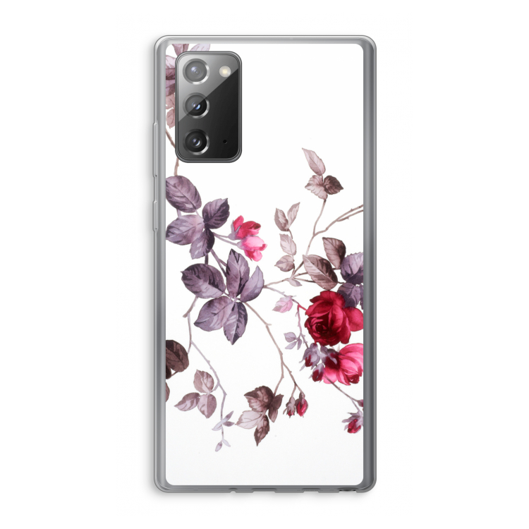 Mooie bloemen: Samsung Galaxy Note 20 / Note 20 5G Transparant Hoesje