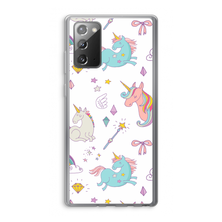 Fantasiewereld: Samsung Galaxy Note 20 / Note 20 5G Transparant Hoesje