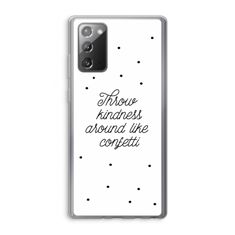Confetti: Samsung Galaxy Note 20 / Note 20 5G Transparant Hoesje