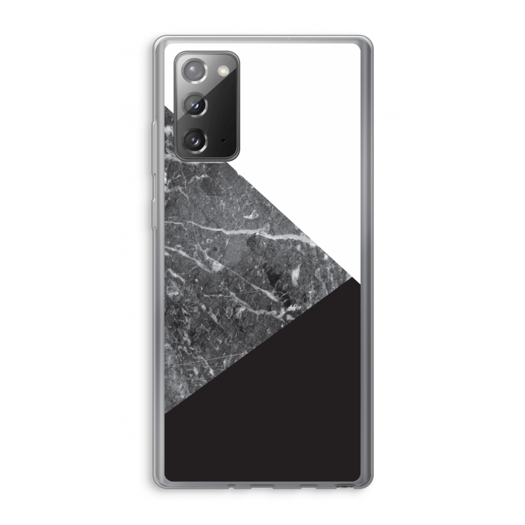 Combinatie marmer: Samsung Galaxy Note 20 / Note 20 5G Transparant Hoesje
