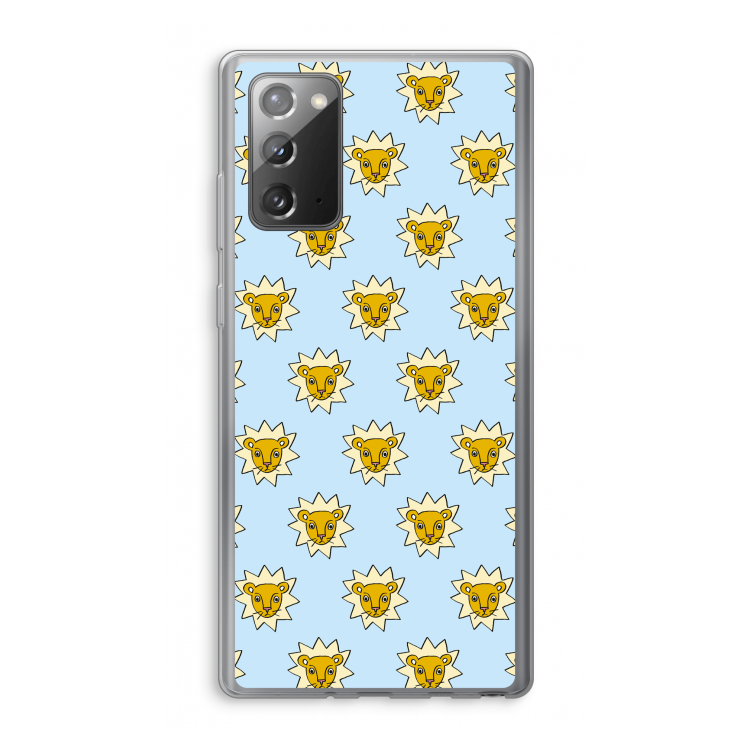 Leeuwenkoppen: Samsung Galaxy Note 20 / Note 20 5G Transparant Hoesje