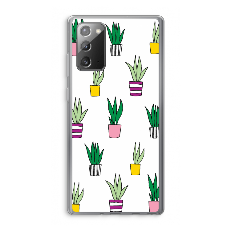 Sanseveria: Samsung Galaxy Note 20 / Note 20 5G Transparant Hoesje