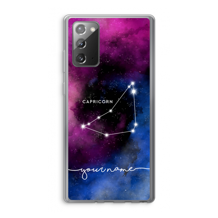 Sterrenbeeld - Donker: Samsung Galaxy Note 20 / Note 20 5G Transparant Hoesje