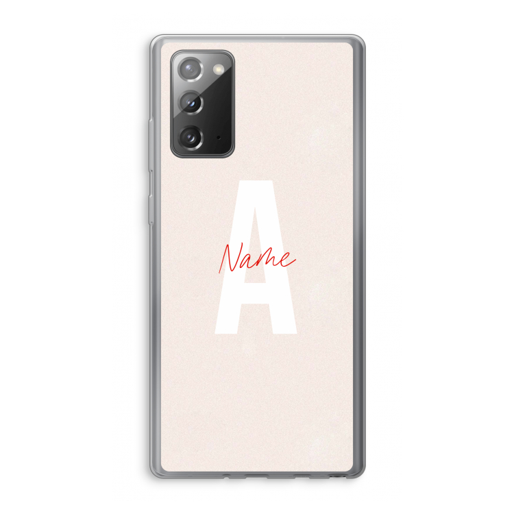 Strawberry Milkshake: Samsung Galaxy Note 20 / Note 20 5G Transparant Hoesje