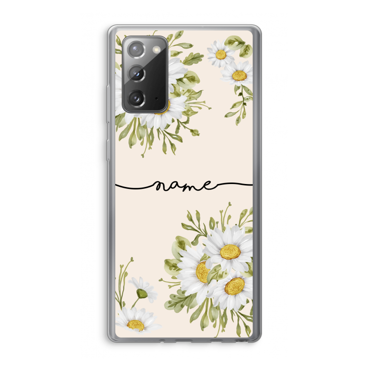Daisies: Samsung Galaxy Note 20 / Note 20 5G Transparant Hoesje