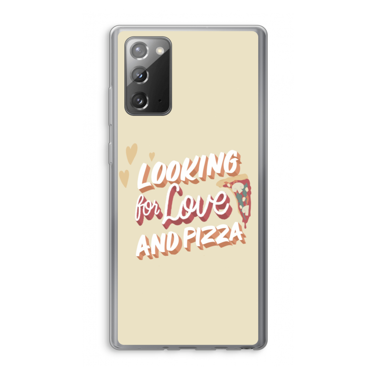 Pizza is the answer: Samsung Galaxy Note 20 / Note 20 5G Transparant Hoesje