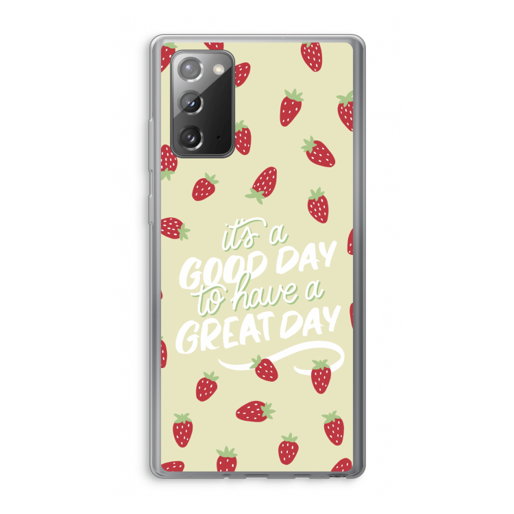 Don't forget to have a great day: Samsung Galaxy Note 20 / Note 20 5G Transparant Hoesje