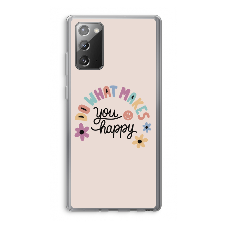 Happy days: Samsung Galaxy Note 20 / Note 20 5G Transparant Hoesje