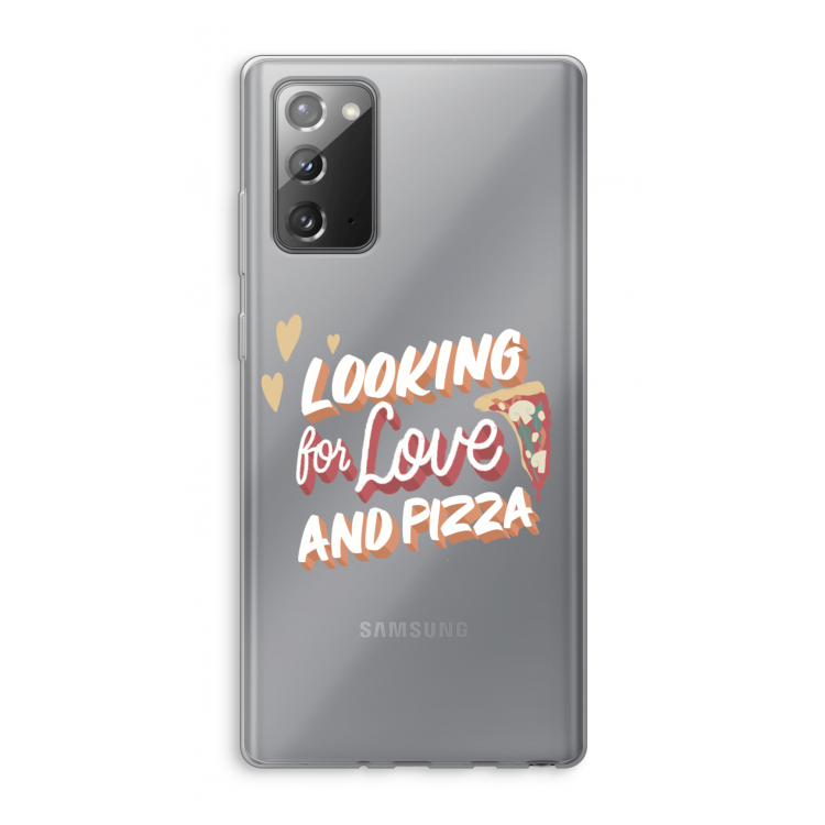 Pizza is the answer: Samsung Galaxy Note 20 / Note 20 5G Transparant Hoesje