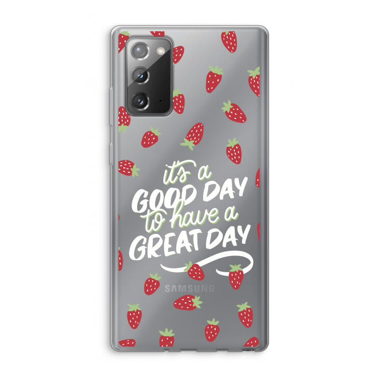 Don't forget to have a great day: Samsung Galaxy Note 20 / Note 20 5G Transparant Hoesje