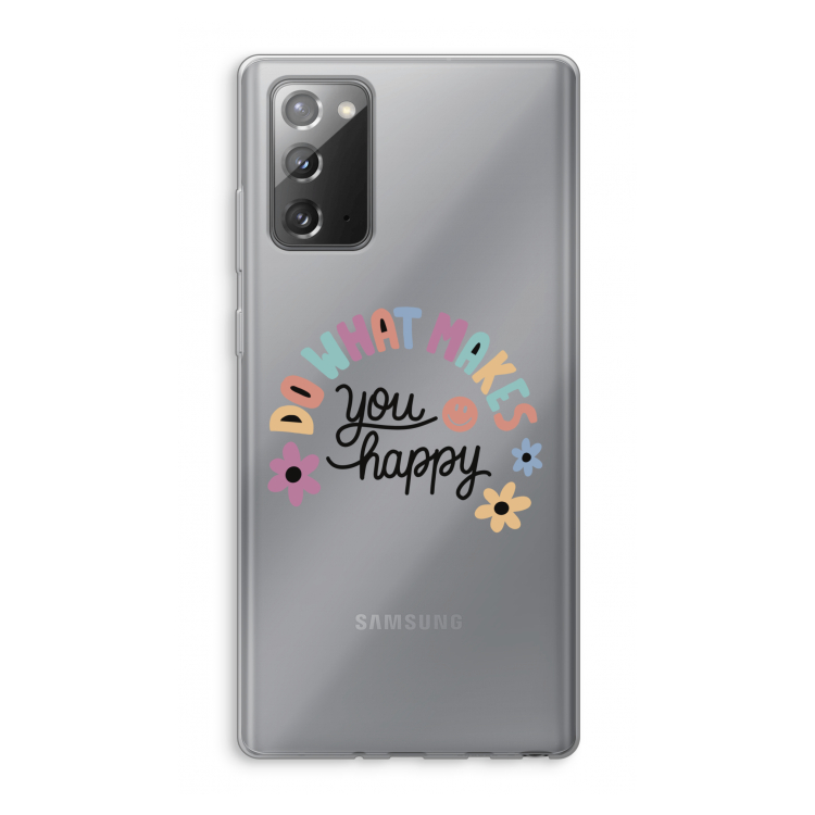 Happy days: Samsung Galaxy Note 20 / Note 20 5G Transparant Hoesje