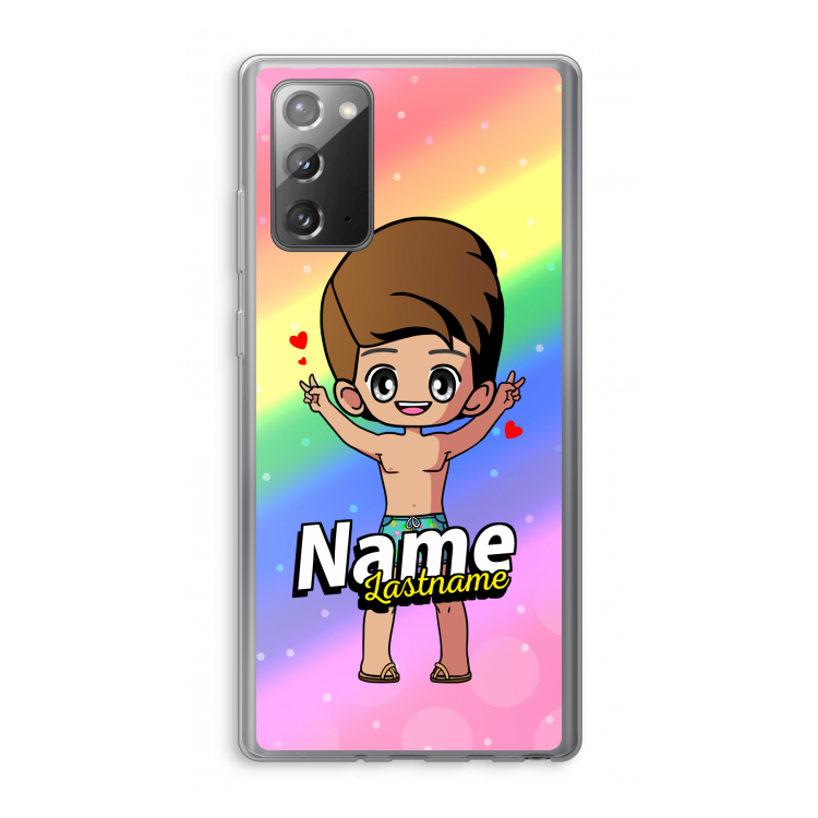 Chibi Maker man: Samsung Galaxy Note 20 / Note 20 5G Transparant Hoesje