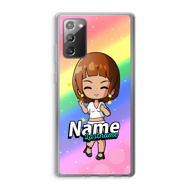 Chibi Maker vrouw: Samsung Galaxy Note 20 / Note 20 5G Transparant Hoesje