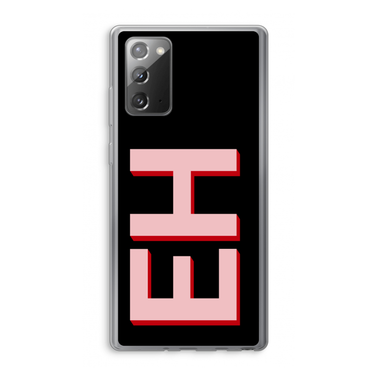 Monogram: Samsung Galaxy Note 20 / Note 20 5G Transparant Hoesje