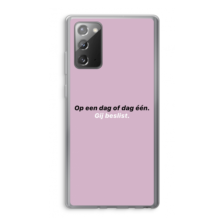 gij beslist: Samsung Galaxy Note 20 / Note 20 5G Transparant Hoesje