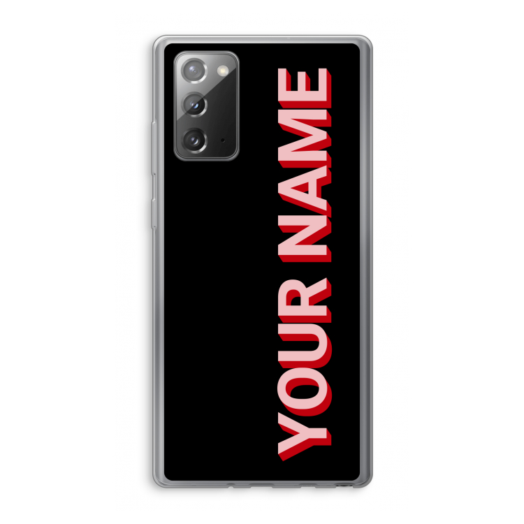 Namecase: Samsung Galaxy Note 20 / Note 20 5G Transparant Hoesje
