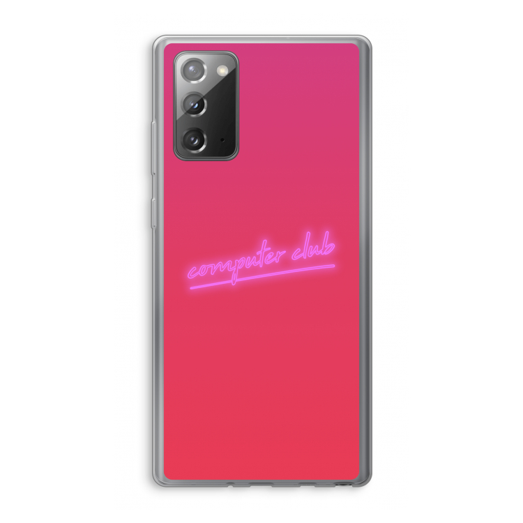 Vice Glow: Samsung Galaxy Note 20 / Note 20 5G Transparant Hoesje