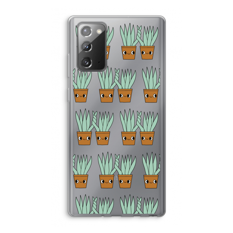 Sansevieria: Samsung Galaxy Note 20 / Note 20 5G Transparant Hoesje