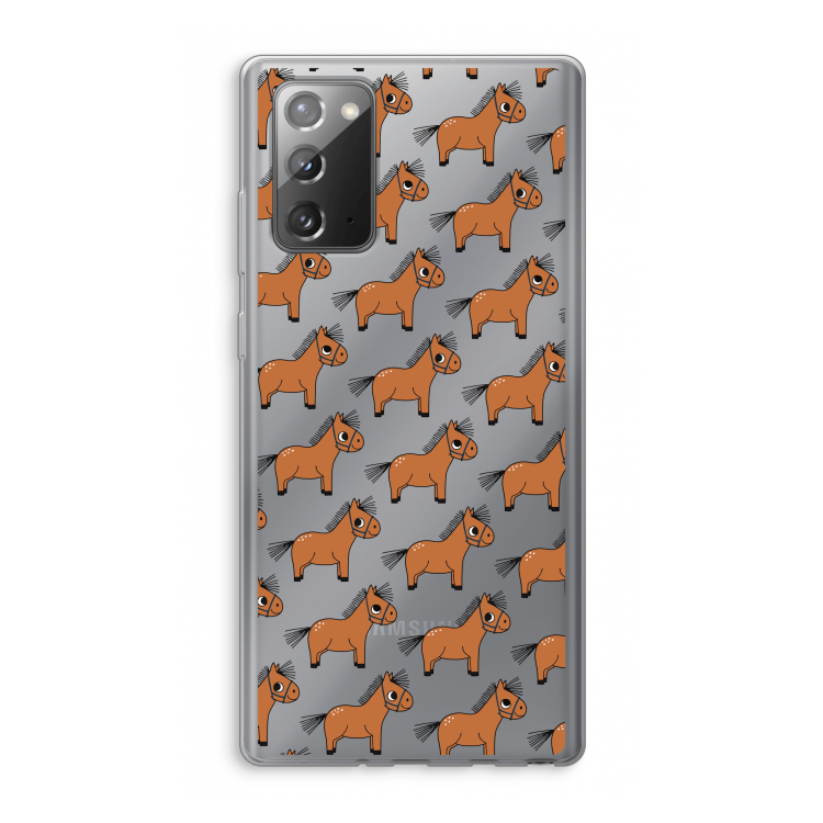 Pony: Samsung Galaxy Note 20 / Note 20 5G Transparant Hoesje