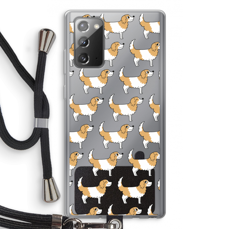 Doggy: Samsung Galaxy Note 20 / Note 20 5G Transparant Hoesje met koord