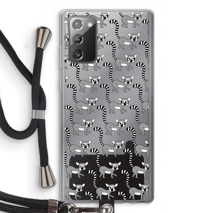 Makis: Samsung Galaxy Note 20 / Note 20 5G Transparant Hoesje met koord